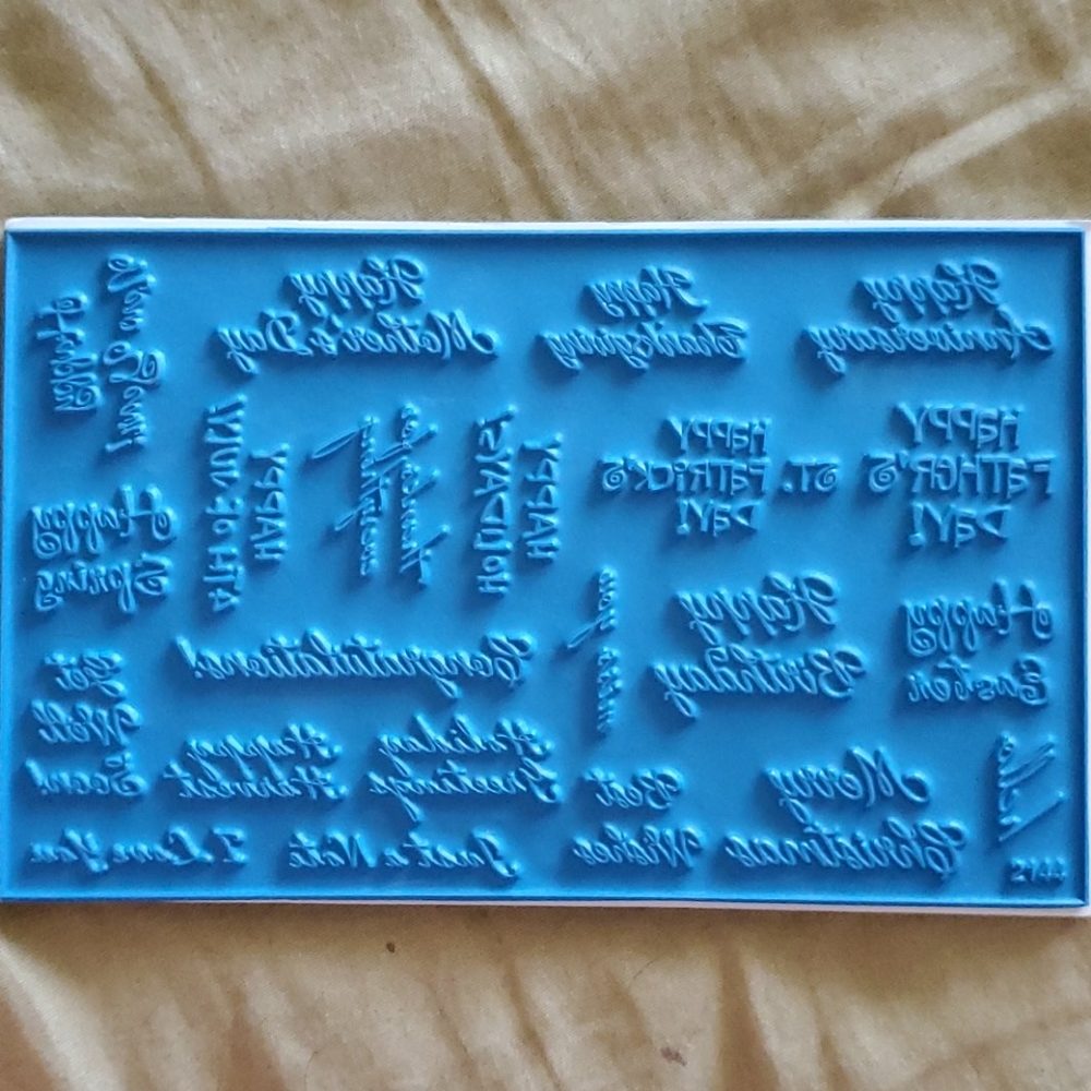 💥The Angel Co Acrylic Stamp Set HOLIDAYS NWOT